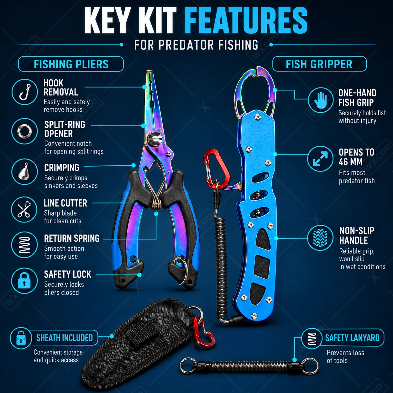 Blue Titanium Coated Saltwater - đánh giá và giá Fishing Hook Sharpener