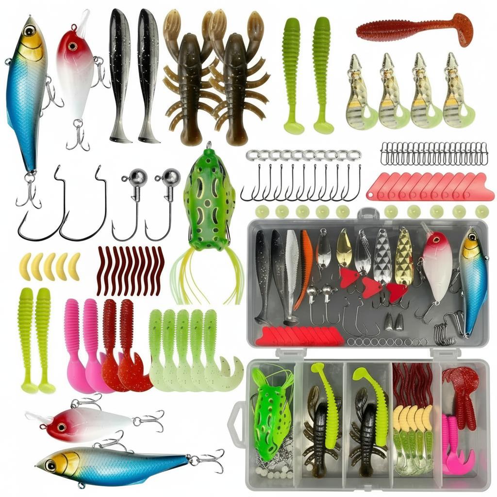 133Pcs Premium Fishing Lures T - đánh giá và giá Fishing Hook Jig